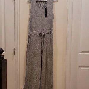 Fashion Nova Gray Modern Jumpsuit
